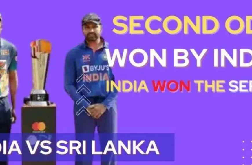INDIA VS SRI LANKA Second ODI