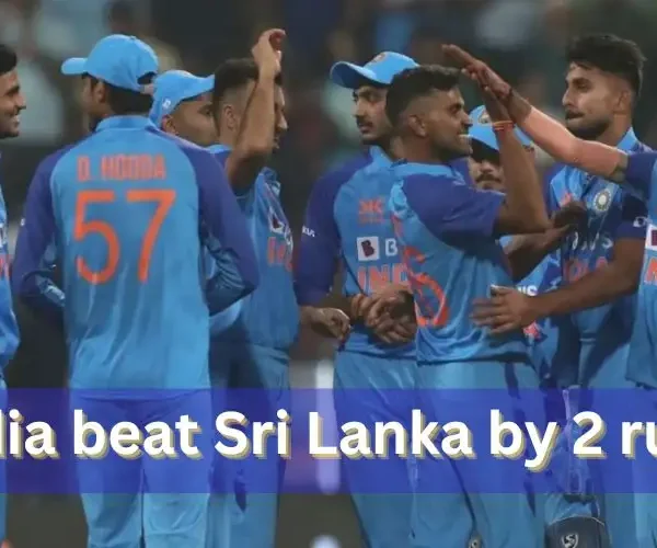 India beat Sri Lanka by 2 runs