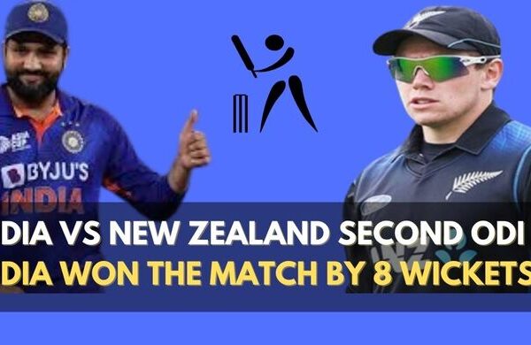 India won the match by 8 wickets