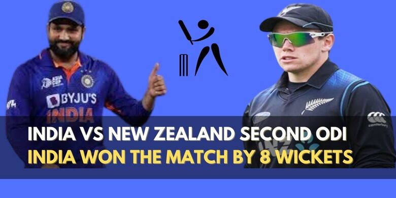 India won the match by 8 wickets