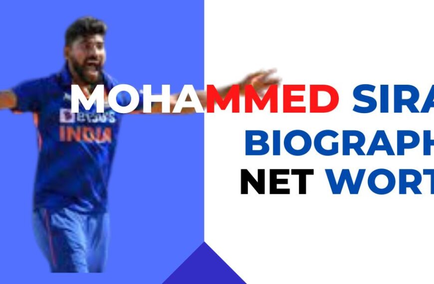 Mohammed Siraj net worth