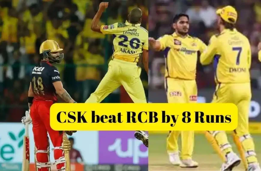 CSK won by 8 Wickets