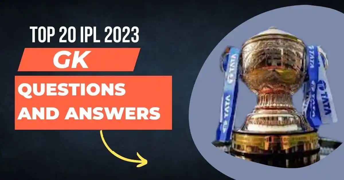 IPL 2023 GK Questions and Answer
