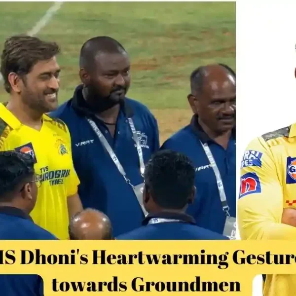MS Dhoni's Heartwarming Gesture towards Groundsmen