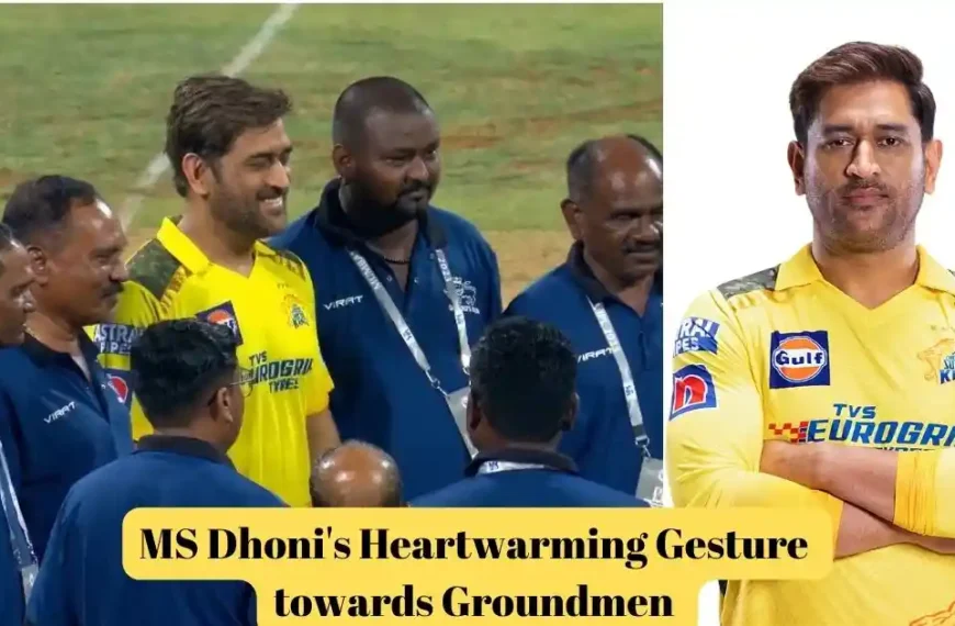 MS Dhoni's Heartwarming Gesture towards Groundsmen