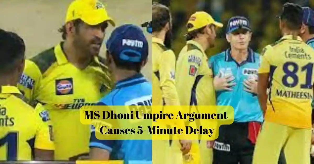 MS Dhoni Umpire Argument Causes 5-Minute Delay