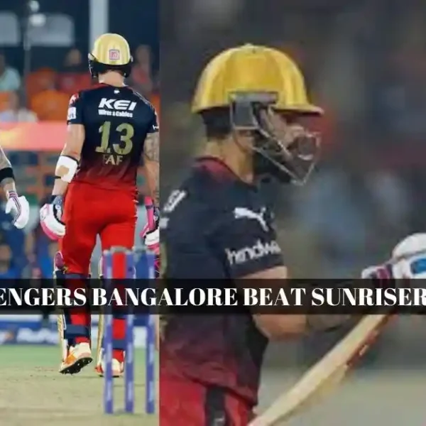 Royal Challengers Bangalore beat Sunrisers Hyderabad