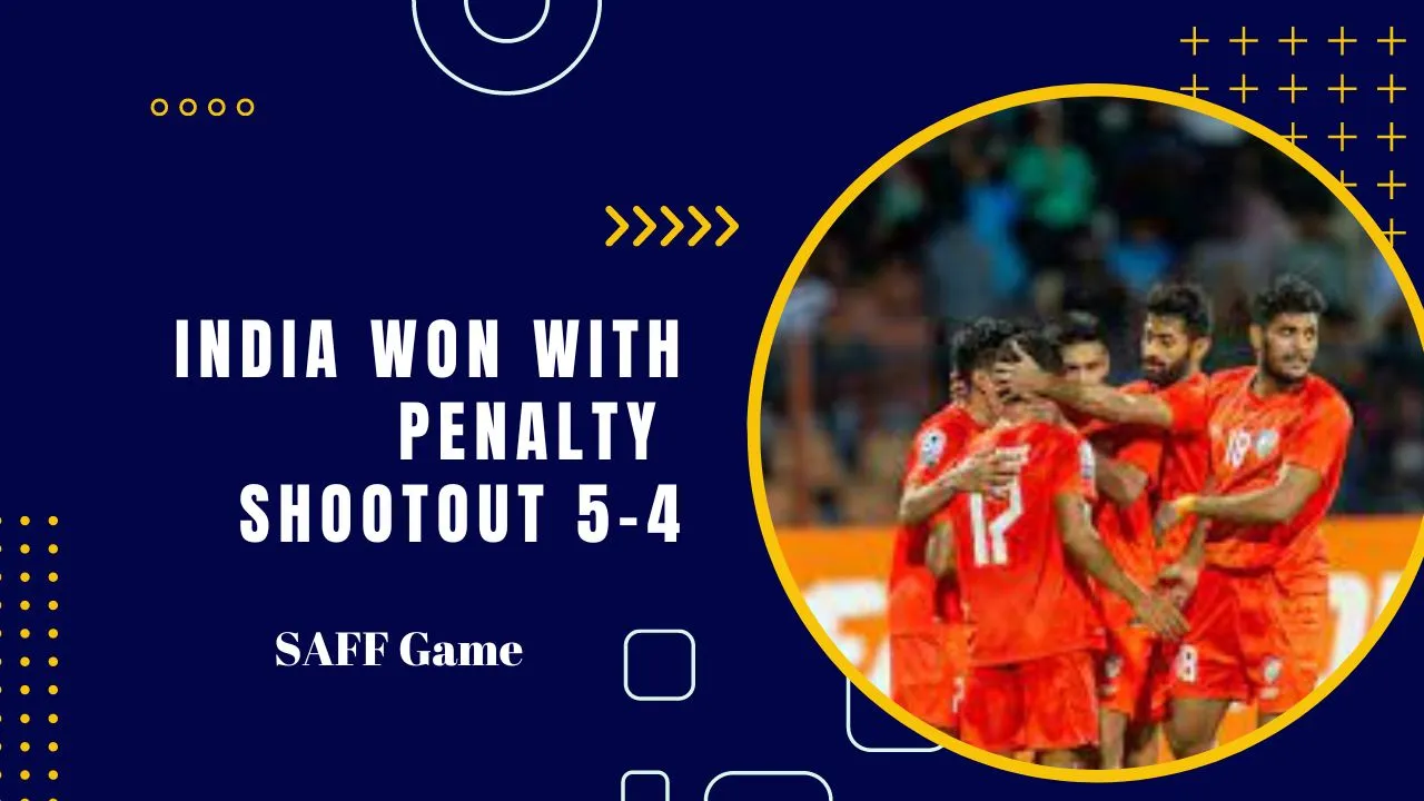 India won with Penalty Shootout 5-4