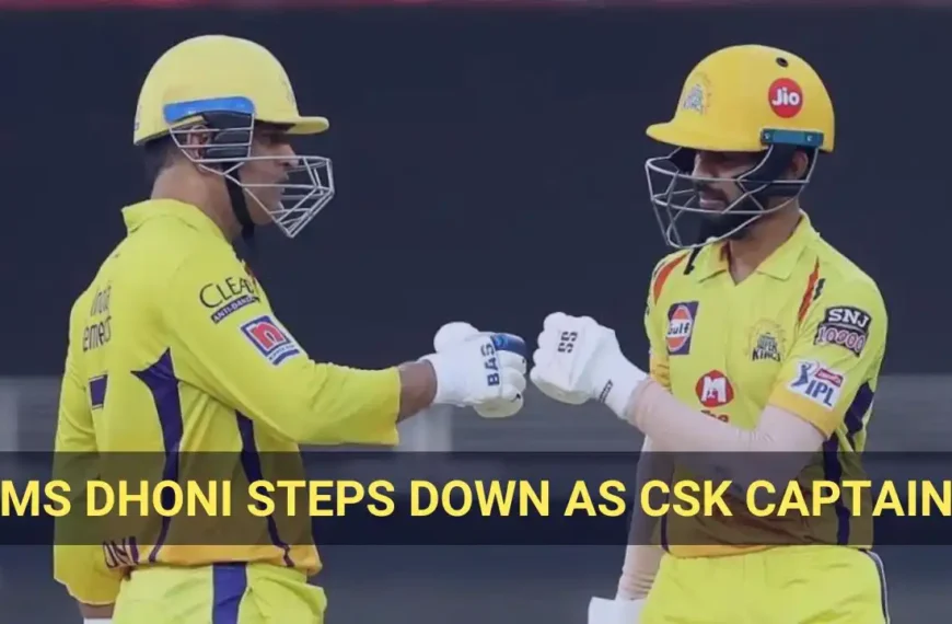 MS Dhoni Steps Down as CSK Captain