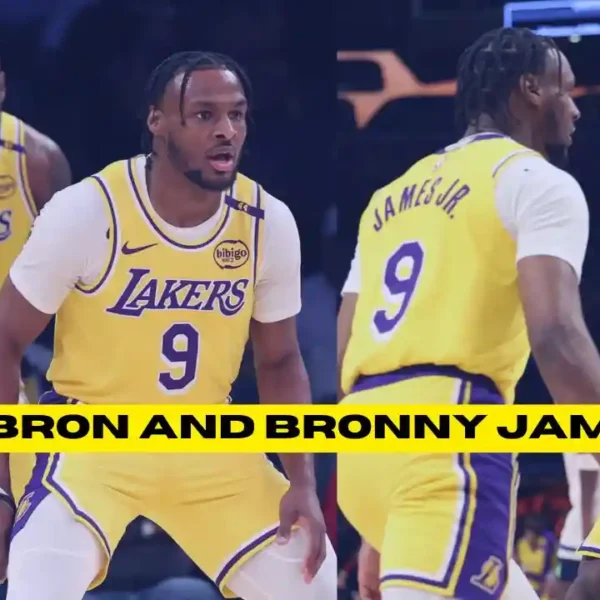 LeBron and Bronny James