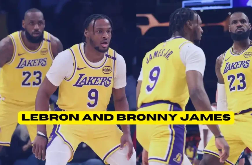 LeBron and Bronny James