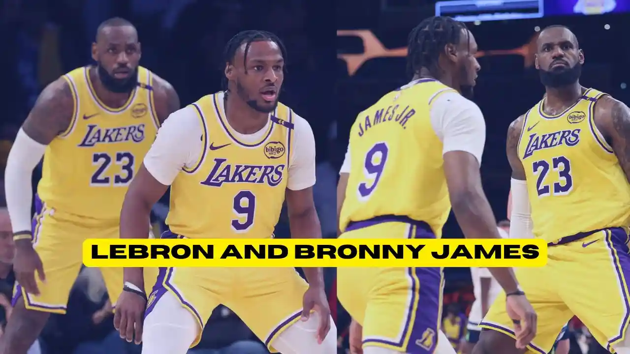 LeBron and Bronny James