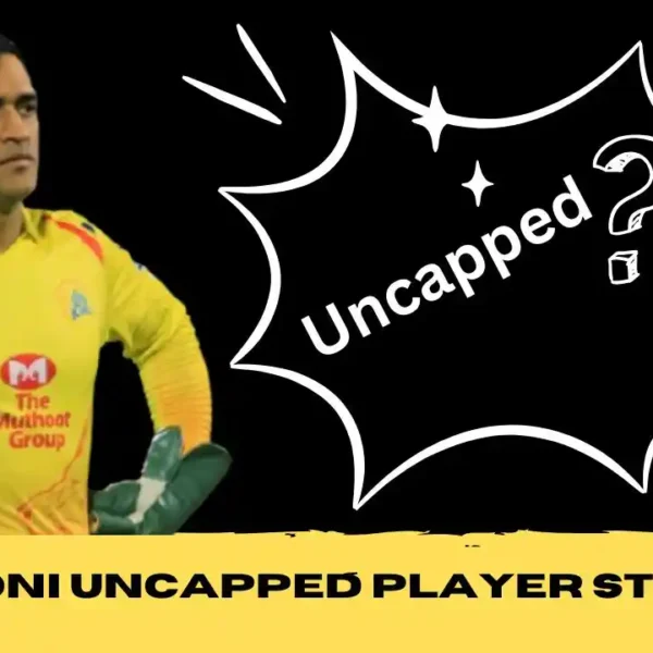 MS Dhoni Uncapped Player Status